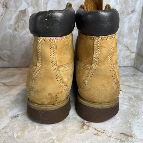 Timberland Boots MENS 10.5M 6-inch Nubuck Tan Leather Work Boots 10061 main image 14